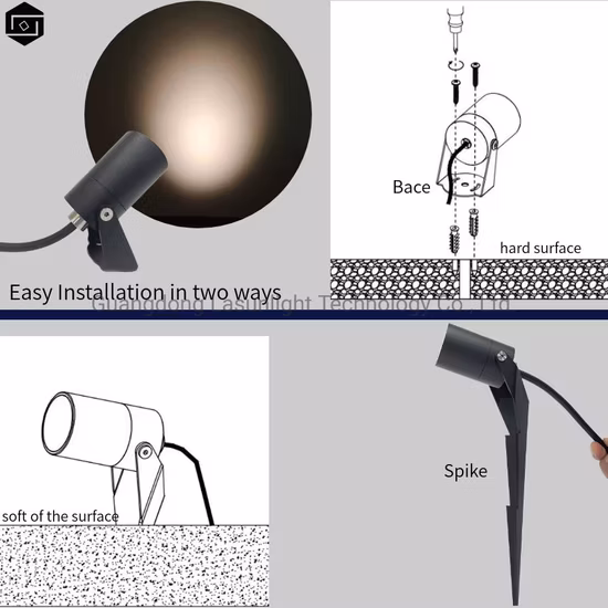 Pico de luz LED IP66 Projetos de iluminação 12 V CA/CC, CC 24 V