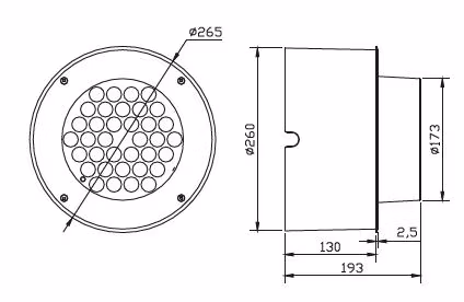 Cilindro de alumínio fundido à prova d'água à prova de neve IP66 LED luz subterrânea para luminária de piso ao ar livre