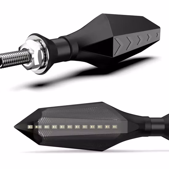 Sinalizador de direção LED bicolor para motocicleta Luz de LED para motocicleta Acessórios gerais
