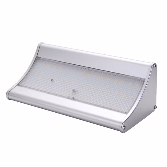 Lâmpadas de rua à prova d'água para quintal Iluminação de inundação de segurança Lâmpada de parede LED Luz de rua solar